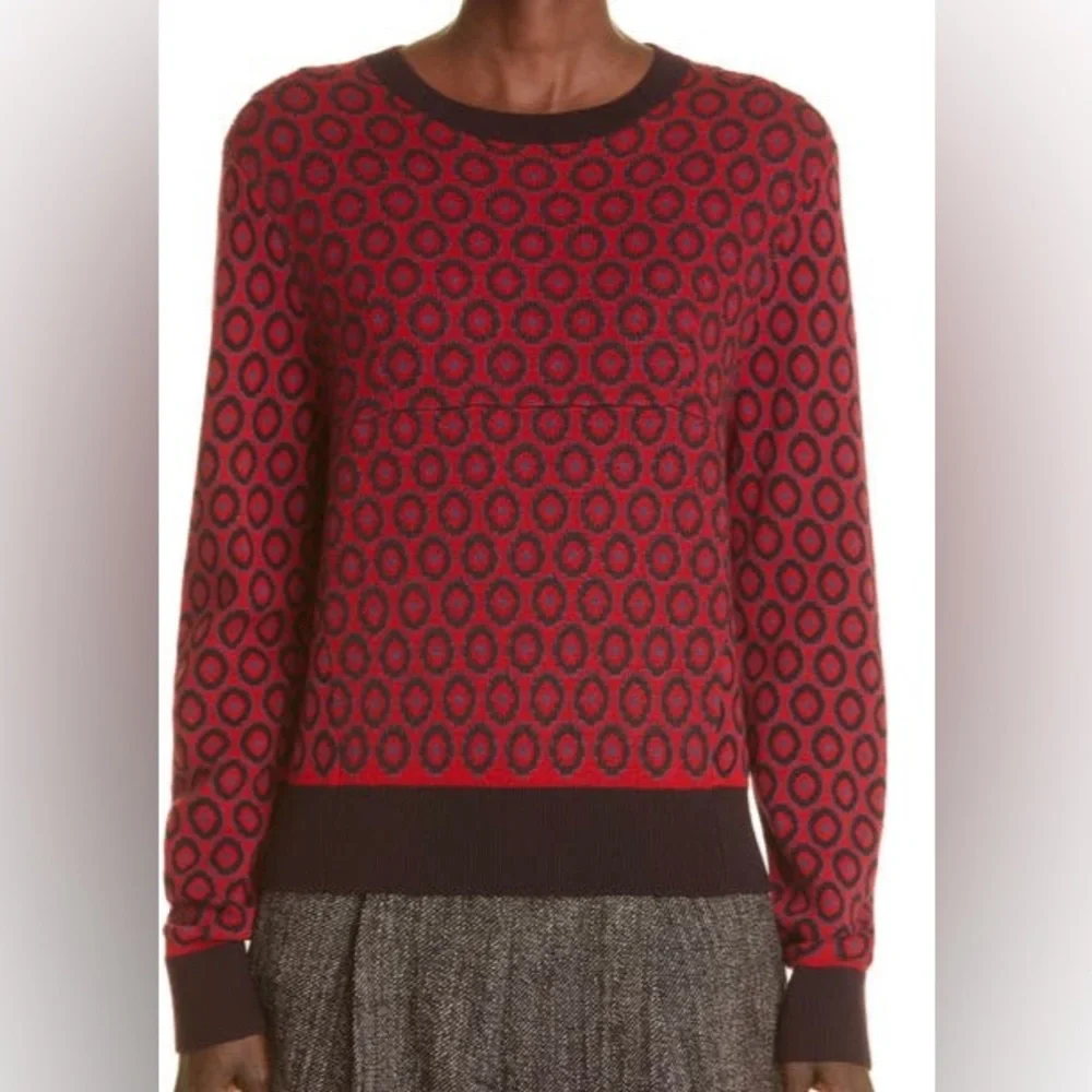 Dries Van Noten Tiny Dot Merino Wool Sweater